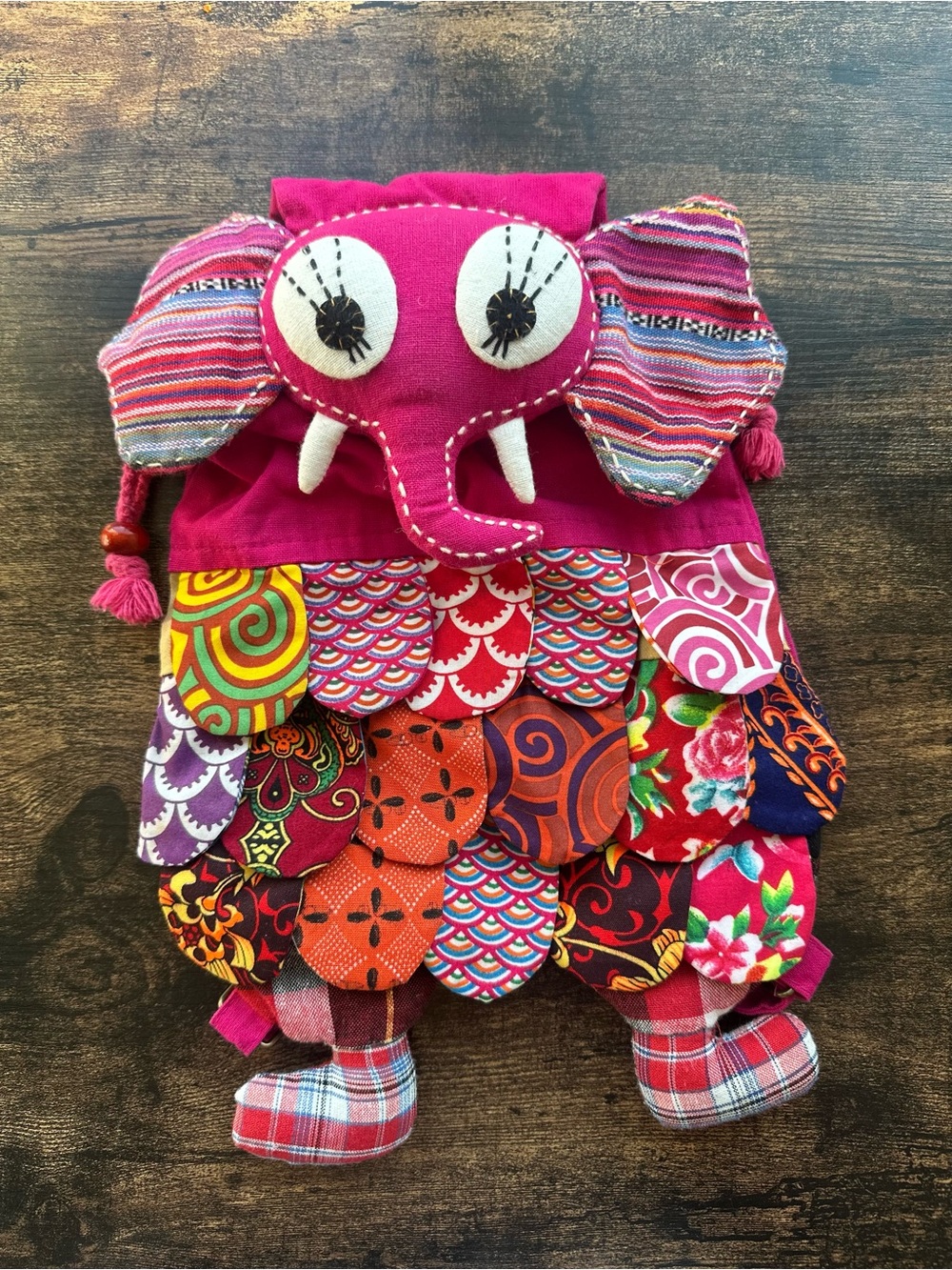Elephant Patchwork Backpack